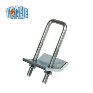 Square U-Bolt Beam Clamp For Støtte Spankulere Channel